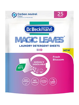 Dr. Beckmann MAGIC LEAVES Laundry Detergent Sheets BIO | 25 Sheets - product information 2