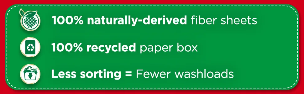 Colour Catcher Max Protect Laundry Sheets Helps to Prevent Colour Run and Protects Brightness 120 Sheets - sustainability