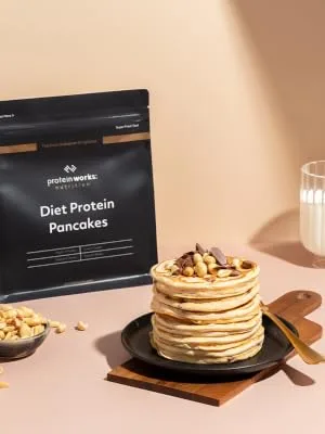 Protein Works - Diet Protein Pancake Mix | 135 Calories Per Serving | Low Sugar Protein Pancake Mix | High Protein Breakfast | 12 Servings | Salted Caramel | 500g - product information 2