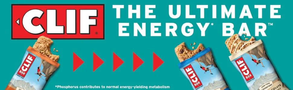 CLIF Bar ENERGY BAR | Nutritional Bar | Source of Plant Based Protein | Vitamins B12 and B6 |White Chocolate Macadamia Nut | 12 bars x 68g - Clif Bars