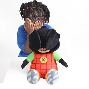 Bing Peek-A-Boo Talking Teddy Bear. Cute Interactive Rabbit Sensory Toy for 10 Months+. Colourful Listen & Learn. Sits 28cm Tall Toys. - Bing playing Peek-a-Boo
