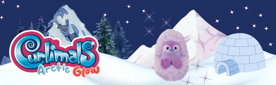 Curlimals Pip Penguin Arctic Glow Interactive Soft Toy Cute Plush Laughing Light-Up Tummy Age 3-6 - pip header