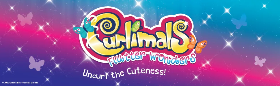 Curlimals Flutter Wonders Bella Bear Teddy Bear Interactive Cute Plush Butterfly with 100+ Sounds Movements & Lights. Age 3+ - Flutter Wonders Banner