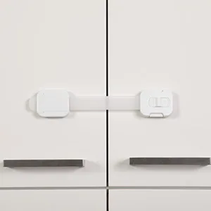 Dreambaby Cupboard Locks for Children Child Locks for Kitchen Cupboards Swivel Adjustable Strap Latches Self Adhesive Cabinet Strap Locks No Tools Needed Baby Proofing Your Kitchen (2pk) - child safety cupboard locks