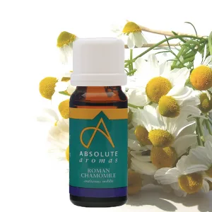 Absolute Aromas Roman Chamomile Essential Oil 10ml - 100% Pure Natural Vegan Undiluted and Cruelty-Free - for use in a Diffuser and Aromatherapy Blends - chamomile, roman, essential, oil, calming, relax, sleep, baby, teething, soothing, treatment