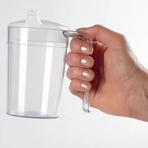Homecraft Clear Mug Shatterproof Drinking Cup For Eldery Children or those with Weak Grip/Arthritis 1 Count (Pack of 1) Single Single - product information 1