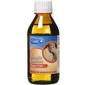 Care Sugar Free Simple Linctus 200 ml - product information 1
