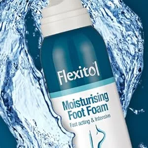 Flexitol Platinum Express Heel Balm 50g Intense Rapid Repair and Moisturisation for Cracked Heels and Dry Feet - Flexitol Foot Foam