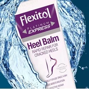 Flexitol Platinum Express Heel Balm 50g Intense Rapid Repair and Moisturisation for Cracked Heels and Dry Feet - Flexitol Platinum Express Heel Balm