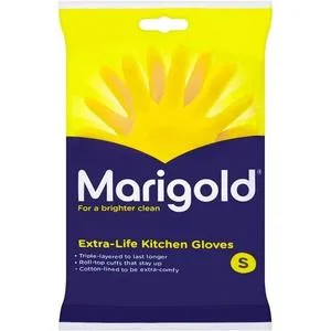 MARIGOLD Extra Life Kitchen Glove 1 single Yellow Small - product information 1