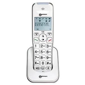 Geemarc Amplidect 295 HS - Additional Handset for Geemarc Amplidect 295 Range with Extra Large Buttons - Main Base Unit Required - Low to Medium Hearing Loss - Hearing Aid Compatible - UK Version - dect295