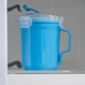 Addis Clip & Go Soup Mug - Cherry red - microwave food container soup hot drinks hot liquid clip and close