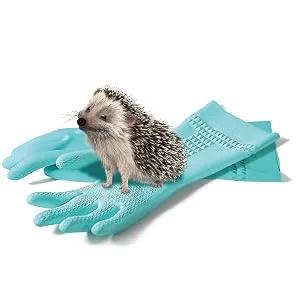 Spontex Reusable Gloves Hands Soft with Almond Oil L Blue L 8 - 8/5 L (Pack of 1) - Soft hands