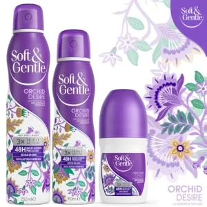 Soft & Gentle Orchid Desire Anti-Perspirant Roll On Deodorant 50ml Orchid Desire 50.00 ml (Pack of 1) 1 - Orchid Desire Range