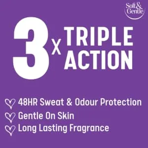 Soft & Gentle Citrus Twist Anti-Perspirant Roll On Deodorant 50ml Citrus Twist 50.00 ml (Pack of 1) 1 - 3 x Triple Action
