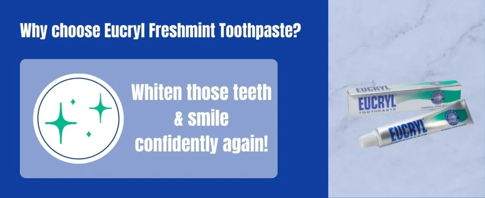 Eucryl Smokers Toothpaste Freshmint 50ml Mint 50 ml (Pack of 1) - Eucryl