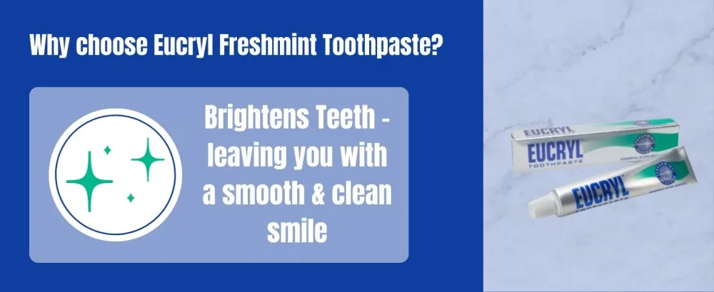 Eucryl Smokers Toothpaste Freshmint 50ml Mint 50 ml (Pack of 1) - Eucryl
