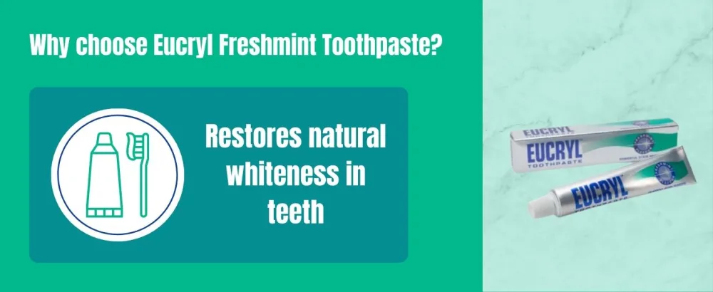 Eucryl Smokers Toothpaste Freshmint 50ml Mint 50 ml (Pack of 1) - Eucryl