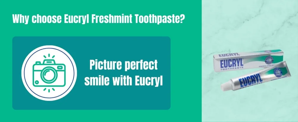 Eucryl Smokers Toothpaste Freshmint 50ml Mint 50 ml (Pack of 1) - Eucryl