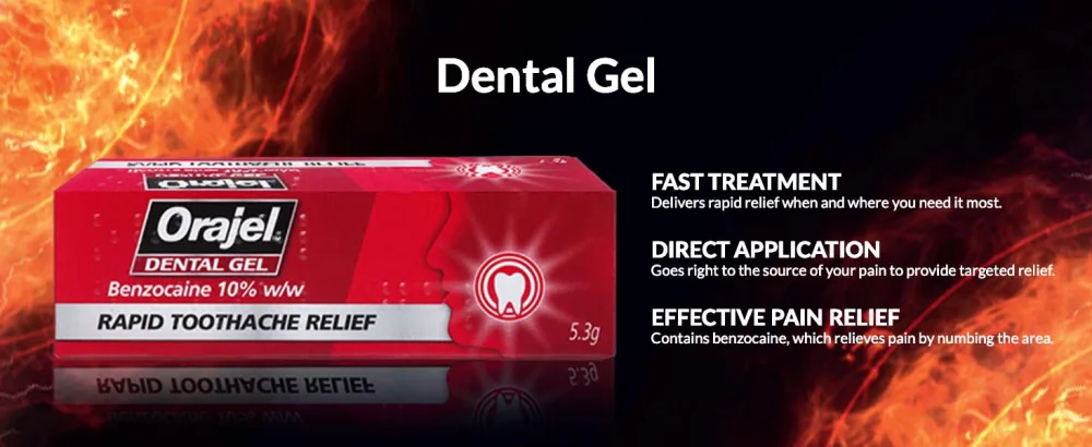 Orajel Mouth Gel 5.3g - dental gel