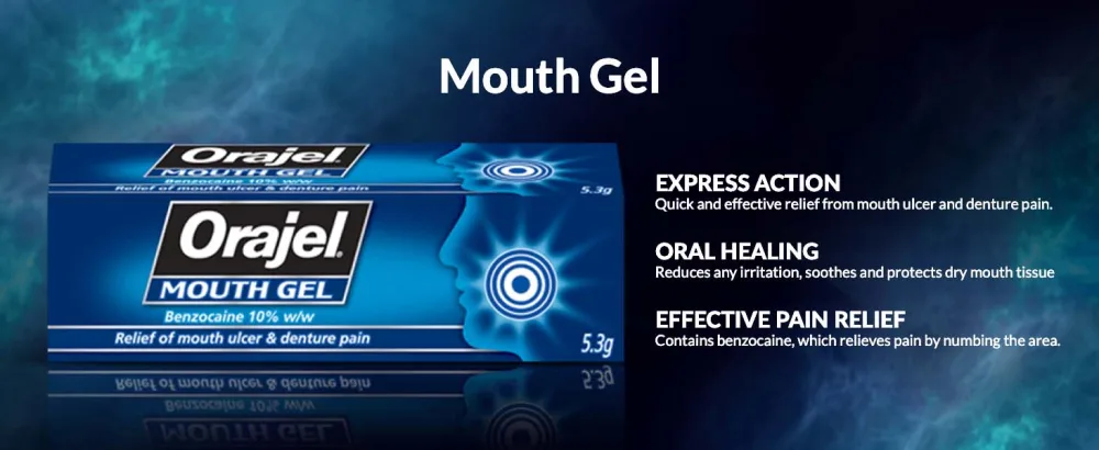Orajel Mouth Gel 5.3g - mouth gel