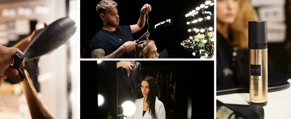 ghd Rehab Advanced Split End Therapy Serum - Nourishing Hair Treatment Activated by Heat of Styling Tools Features ghd Heat Protection System - foot