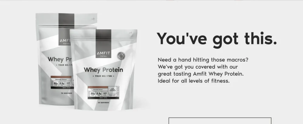 Amazon Brand - Amfit Nutrition Whey Protein Powder Chocolate Flavour 33 Servings 1 kg (Pack of 1) - product information 2