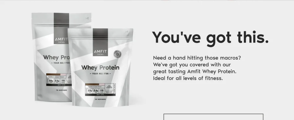 Amazon Brand - Amfit Nutrition Whey Protein Powder Vanilla Flavour 75 Servings 2.27 kg (Pack of 1) - product information 2
