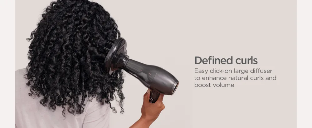 BaByliss Platinum Diamond 2300W Professional AC Motor hairdryer ultra-fast drying Ionic Diffuser - defined curls