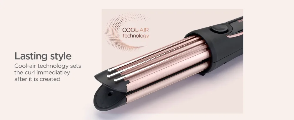 BaByliss Curl Styler Luxe - Lasting style Cool-air technology sets the curl immediately after its created