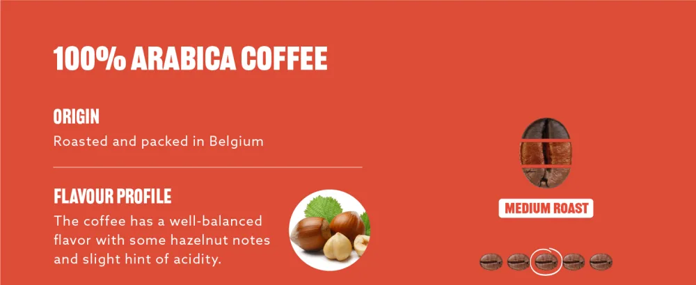 by Amazon House Blend Coffee Beans Medium Roast 1kg Rainforest Alliance Certified (Previously Solimo brand) House Blend 1 kg (Pack of 1) - product information 1