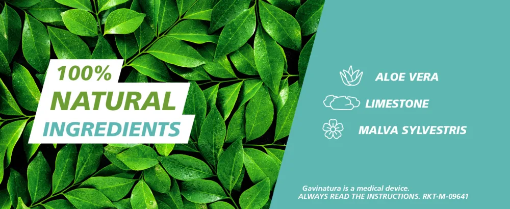 GaviNatura 100% Natural 14 Tablets Heartburn and Indigestion Relief Works in Minutes Suitable for Pregnancy - Gavinatura