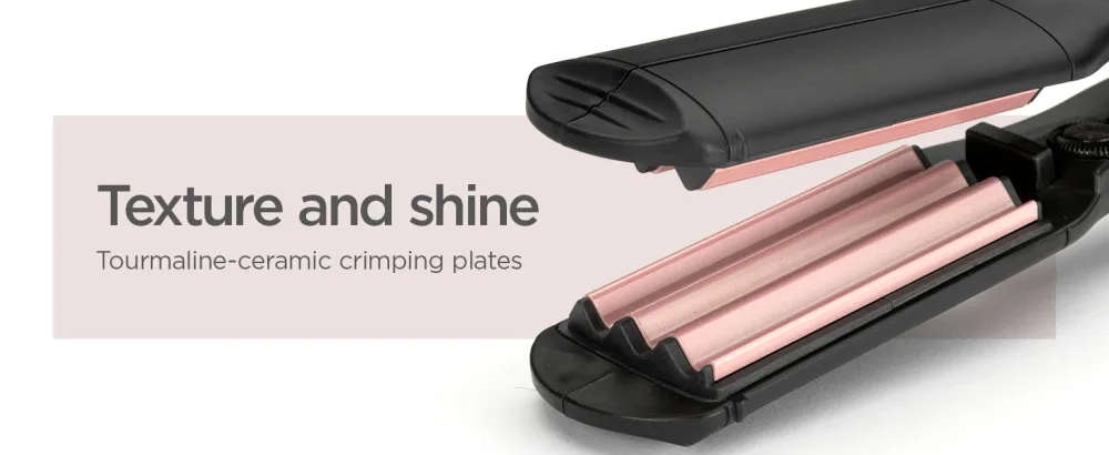 BaByliss The Crimper Black Gold - texture shine crimper plates
