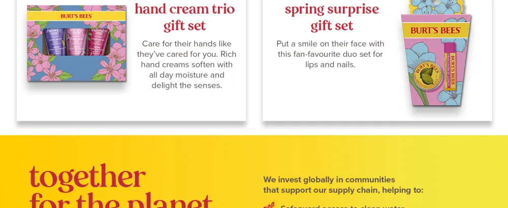 Burt's Bees Lip Balm Gift Set Beeswax Strawberry Tropical Pineapple Dragonfruit Lemon In Full Bloom 4x4.25g - Burts Bees Gift sets