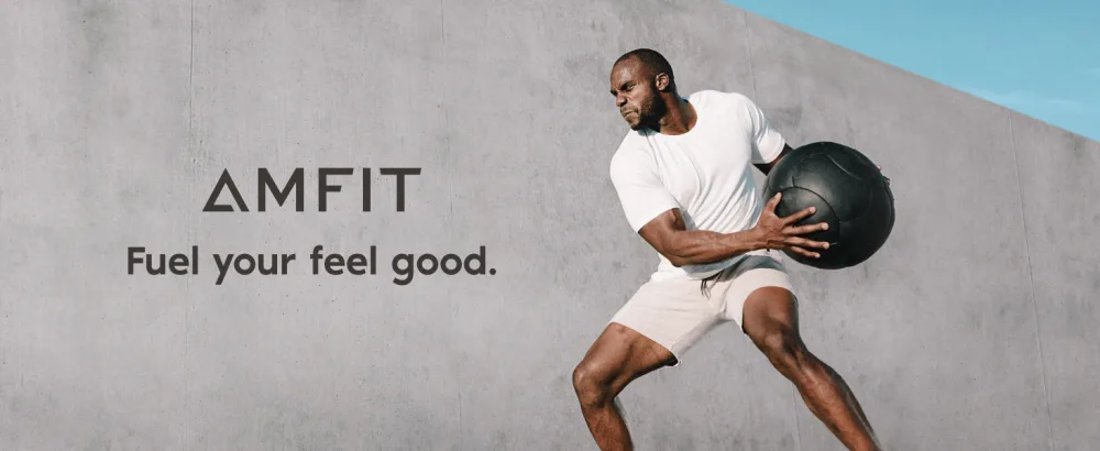 Amazon Brand - Amfit Nutrition Plant Based Protein Powder Chocolate Brownie 900g - product information 1
