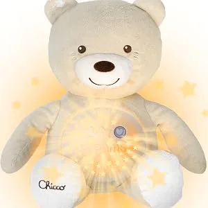 Chicco First Dreams Teddy Bear with Night Light Neutral | Projects Stars Lighting Effects Relaxing Music Calming for Baby - product information 2