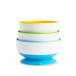 Munchkin Stay Put Suction Bowl 3 Pack Purple/Blue/Green 3 Count (Pack of 1) - product information 5