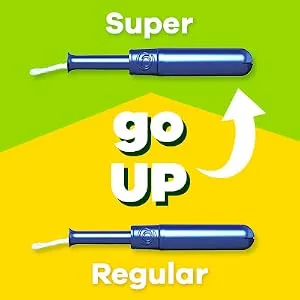 Tampax Pearl Super Tampons with Applicator 18 X Smooth Adapts to Your Body's Shape Prevents Leaks Super 112.0 - Tampon leaks? Go up a size