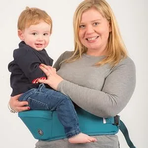 Hippychick Hipseat Baby Carrier | Lightweight Adjustable Back Supporting Waist Stool for 6-36 Months (Purple) purple Purple - Hipseat