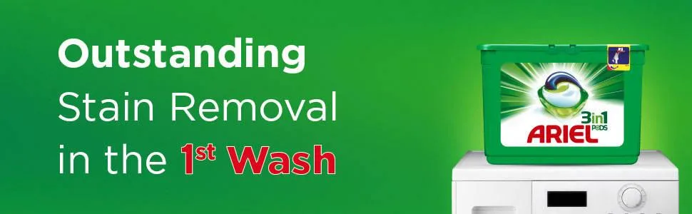 Ariel 3 in 1 Pods Regular Washing Tablets 30 Washes Fresh 30 Count (Pack of 1) - Ariel washing capsules
