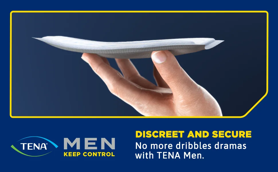 Tena for Men Level 2 10 Each 10 PCS - Discreet and secure No more dribbles dramas with TENA Men