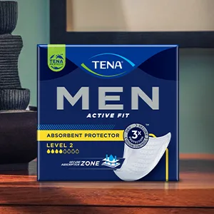 Tena for Men Level 2 10 Each 10 PCS - TENA Men Active Fit Absorbent Protector - Level 2