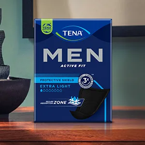 Tena for Men Level 2 10 Each 10 PCS - TENA Men Active Fit Protective Shield