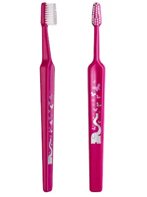 TEPE Kids Select Compact Soft (Ages 3+) / Fun Zoo Animal Design / 1 X Children'S Toothbrush - tepe idb brush