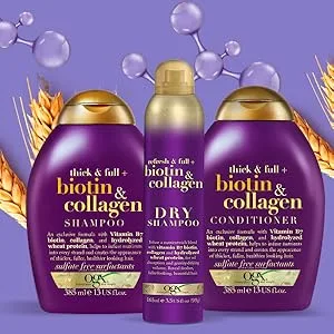 OGX Biotin & Collagen Hair Thickening Shampoo 385ml - Bundle