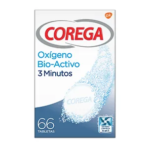Corega Bioactive Oxygen 66 Unidad - Corega, Cleaners, Retainers, Dental Prosthetics, Clean