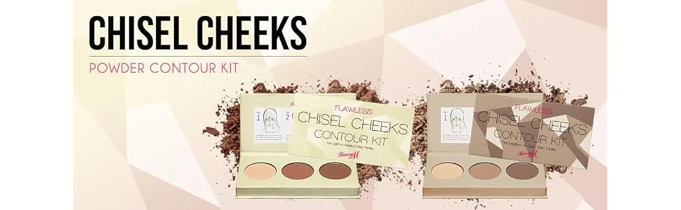 Barry M Cosmetics Chisel Cheeks Contour Kit Light - product information 1