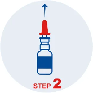 Otrivine Congestion Relief Nasal Spray 10ml - Step 2 - Insert nozzle