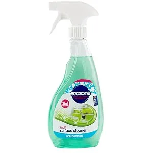 Ecozone 3-in-1 Bathroom Cleaner 500ml Removes Stubborn Limescale Leaves Showers Sparkling - Multi Surface Cleaner Spray