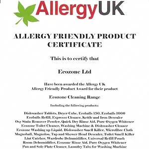 Ecozone All in One Classic Dishwasher Tablets 25 Tablets - Allergy UK Approved